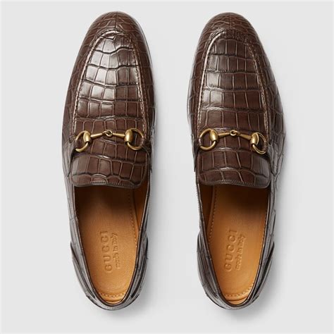 gucci jordaan leather loafer second hand|gucci jordaan crocodile loafer.